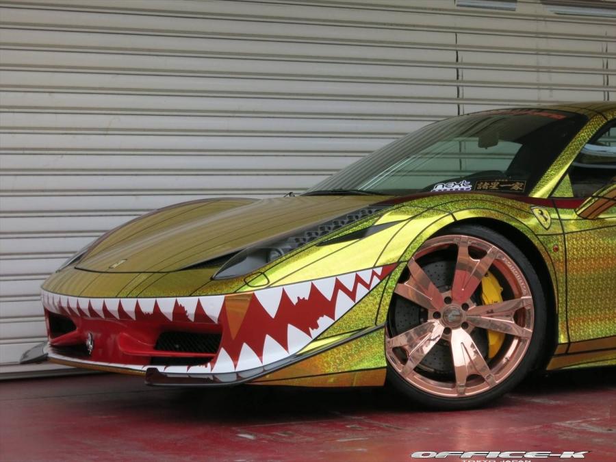  Ferrari 458 Spider Golden Shark by Office-K 2014 года  (фото 9 из 16)